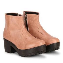 Women Ankle-Length Boots with Zip Closure-35