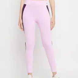 Women Fitted Track Pants with Elasticated Waist-image-24