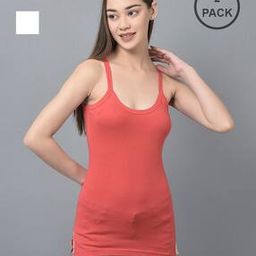 Pack of 2 Scoop-Neck Camisoles-image-122