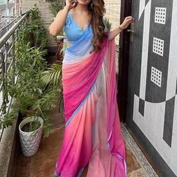 Ombre-Dyed Saree with Lace Border-image-55
