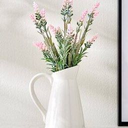 Gloria Glaze Artificial Flowers in Ceramic Jug-12