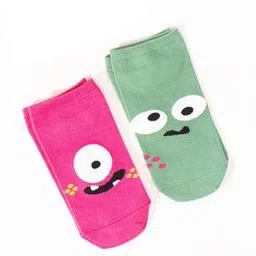 thela gaadi Women Cartoon Ankle-Length Socks-picture-1