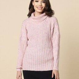 Women Ribbed Turtleneck Sweater-image-76