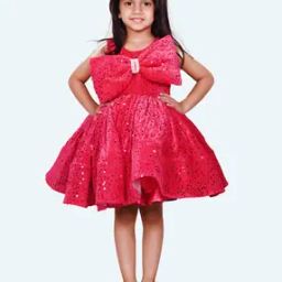Girls Embellished Fit & Flare Dress-picture-10
