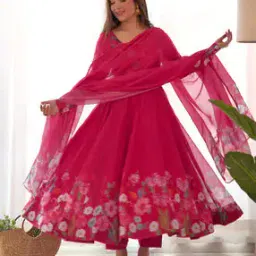 Women Embellished Anarkali Kurta Set-image-56