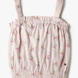 Girls Floral Print Strappy Top-image-84