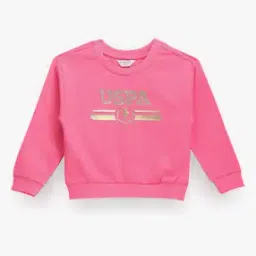 u.s. polo assn. Girls Logo Print Regular Fit Cotton Sweatshirt-picture-43