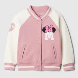 Minnie Mouse Printed Varsity Fleece Jacket with Pockets-picture-5