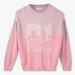 Girls Floral Print Regular Fit Crew-Neck Sweatshirt-image-48