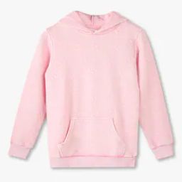 Girls Smiley Embossed Regular Fit Hoodie-image-25