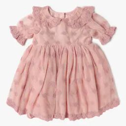 Girl Embroidered Fit & Flare Dress-image-93