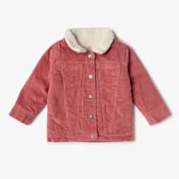 Girls Corduroy Regular Fit Jacket-picture-42