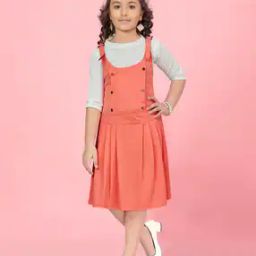 Round-Neck Fit & Flare Dress-image-3
