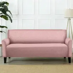 Solid Three Seater Sofa Cover-image-32