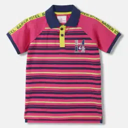 blue giraffe Men Stripes Polo T-shirt-picture-20