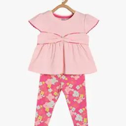 Girls Swiss-Dot Top & Pants Set-picture-21