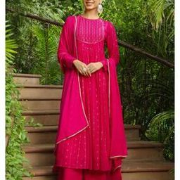 Women Anarkali Kurta Set-image-7