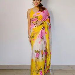 Women Traditional Saree with Unstitched Blouse Piece           -image-66