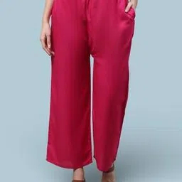 Women Palazzos with Elasticated Waist-image-54