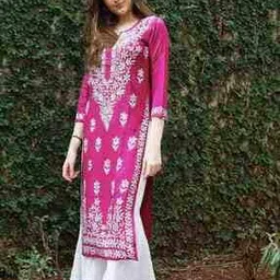 Women Embroidery Straight Kurta-image-42