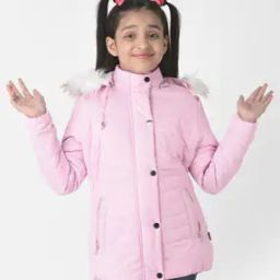 Quilted Jacket with Detachable Fur-Lined Hood-image-84