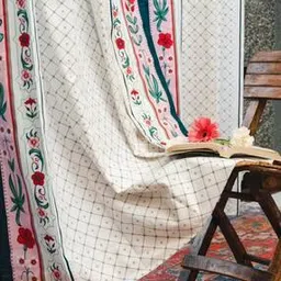 Set of 2 Floral Print Long Door Curtains-image-56