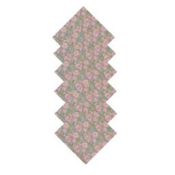 6 Pieces Floral Block Print Cotton Dinner Table Napkins-picture-11