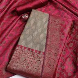 Women 3-Piece Unstitched Dress Material-image-42