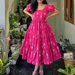 Women Geometric Print A-Line Dress-image-42