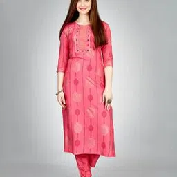 Embroidered Straight Kurta-image-12