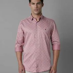 Men Micro Print Slim Fit Shirt-picture-5