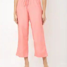Women Palazzo with Elasticated Drawstring Waist-image-22