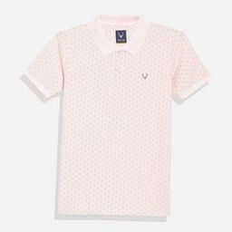 Boys Micro Printed Regular Fit Polo T-Shirt-image-95