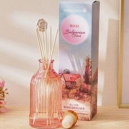 Glass Bulgarian Blush Rose Reed Diffuser Set-image-65