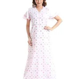 Women Floral Print Nighti-image-51