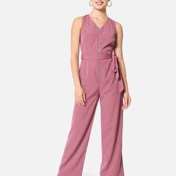Sleeveless Jumpsuit with Waist Tie-Up-picture-48