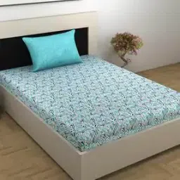 Floral Bedsheet With 1 Pillow Cover-33