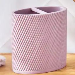 Ribbed Essence Polyresin Toothbrush Holder-picture-2