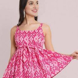 Women Ikat Print Regular Fit Tunic-picture-4