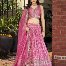 Women Embellished & Embroidery Lehenga Choli Set with Dupatta-image-48