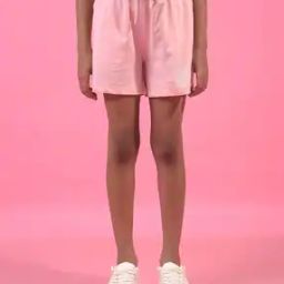 Girls Embroidered Slim Fit Shorts-image-43