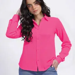 Women Spread-Collar Regular Fit Shirt-image-82