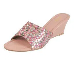 metro Women Embellished Open-Toe Wedges-picture-46