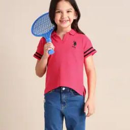 Girls Graphic Print Regular Fit T-Shirt-44