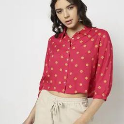 Women Floral Print Relaxed Fit Shirt-image-95