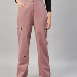 High Rise Flared Cargo Pants-image-19