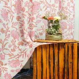 Pack Of 2 Floral Printed Door Curtains-17