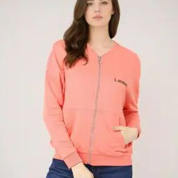 Zip-Front Sweatshirt with Split-Kangaroo Pockets-picture-8