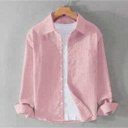 Men Shirt with Spread Collar-image-25