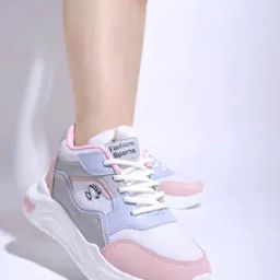 Round-Toe Sports Shoes with Lace Fastening-25